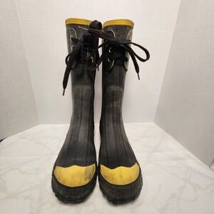 LaCrosse‎ 16" Steel Toe Meta Pac Rubber Boot Model 201010 Lace-Up Top